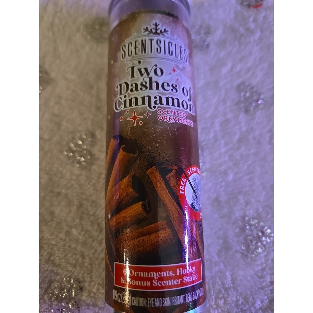 Scentsicles Scented Ornament Sticks, Two Dashes of Cinnamon,‎ 6ct Bottle